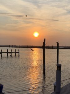 Sunset over Chincoteague Channel