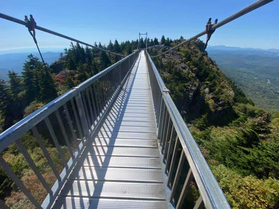 Grandfather's mountain swinging bridge